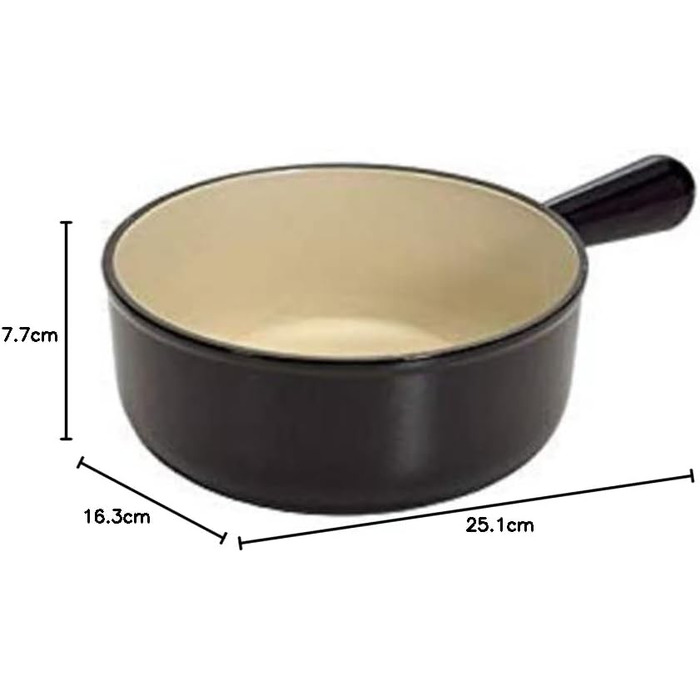 Казан Le Creuset з чавуну, 18 см, 1.4 л, чорний матовий, 20007180602460
