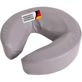 Подушка для масажного столу з екошкіри (сіра)