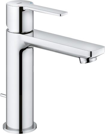 Змішувач для ванної кімнати Grohe Lineare, водозберігаючий, хром, з витяжним корком, 18 см, S-Size