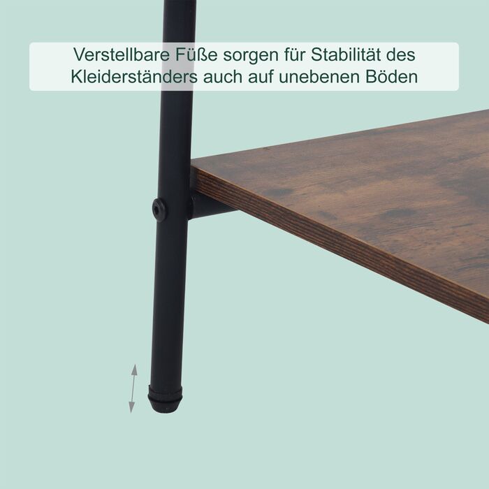 Підставка для одягу Relaxdays з 5 полицями