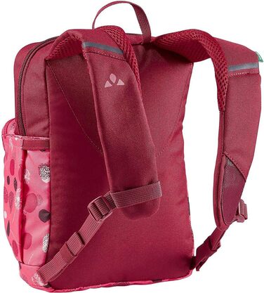 Дитячий рюкзак VAUDE Minnie для хлопчиків і дівчаток, зручний туристичний рюкзак для дітей, стійкий до погодних умов шкільний рюкзак з великою кількістю місця для зберігання та світловідбиваючими елементами One size яскраво-рожевий/журавлинний
