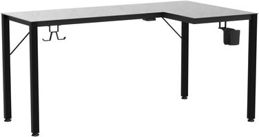 Ігровий стіл EUREKA ERGONOMIC з RGB-підсвічуванням 110 см - скляний комп'ютерний стіл для геймерів з керуванням через додаток