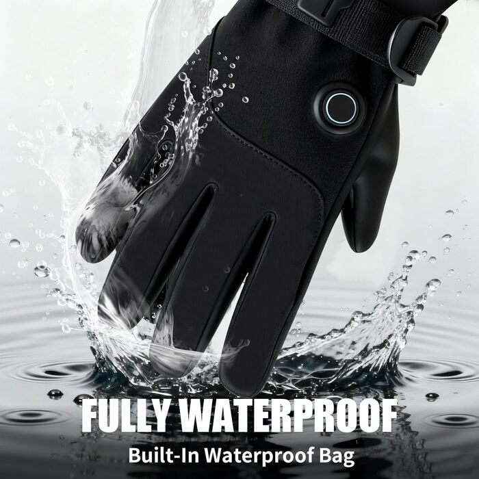 Гріючі рукавички для жінок 7JI, чорні