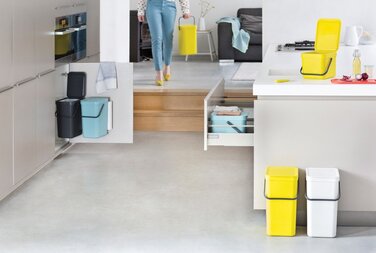 Відро для сміття м'ятне 6 л Sort&Go Brabantia