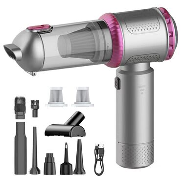 Акумуляторний ручний пилосос 3 в 1 для авто та дому, потужність 18000Па, 3 режими швидкості, 200 000 об/хв, бездротовий міні-пилосос для диванів, кухні, офісу та шерсті тварин