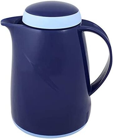 Термос Helios Wave, 1,5 л, пластик, білий, з кришкою-гвинтовим, придатний для миття в посудомийній машині