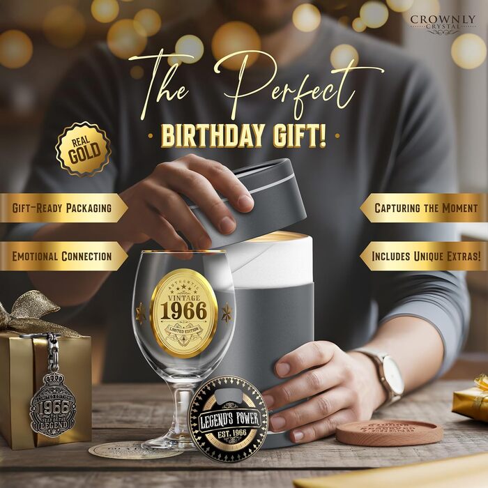 Пивний келих з гравіюванням 60 років, персоналізований подарунок для чоловіка, тата. Декор, листівка на 60-річчя