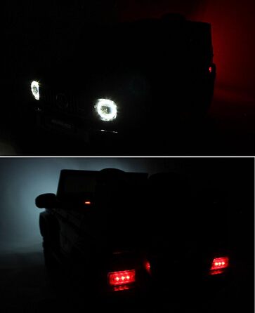 Дитячий електромобіль Mercedes G63 AMG 4x4, 180 Вт, шкіряне сидіння, 4 амортизатори, EVA-колеса, 12V 9Ah, пульт ДК, чорний