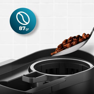 Кавомашина Cecotec Coffee 66 Grind & Drop Essential: вбудована кавомолка, 1086 Вт, до 12 чашок, нержавіюча сталь, автоматичне відключення