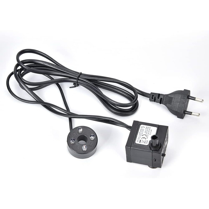 Кімнатний фонтан Ejoyous з підсвічуванням: фонтан для дому, водяний фонтан, декор для вітальні, зволожувач повітря, для медитації та релаксації, EU-штекер 220V