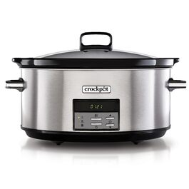 Мультиварка Crockpot Digital Slow Cooker 7.5 л з регулюванням часу приготування | Нержавіюча сталь [CSC063X]