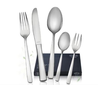 Набір столових приборів RöSLE ELEGANCE на 12 осіб (60 предметів) – високоглянцевий нержавіючий сталь 18/10, преміум якість, придатний для миття в посудомийній машині, в подарунковій коробці