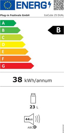Електрична термохолодильник Plug In Festivals DUAL Ice Cube 23L з компресором -120°C, 12V/230V, App-керування, для авто та кемпінгу