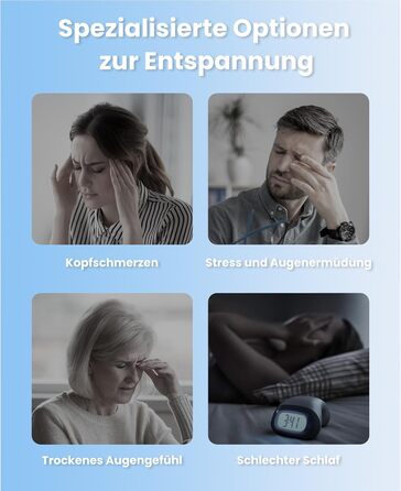 Масажер для очей BOB AND BRAD EyeOasis 3 Elite з підігрівом та охолодженням, маска для очей при мігрені, сухість очей, зняття стресу, покращення сну, подарунок для жінок та чоловіків