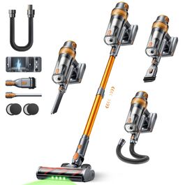 Акумуляторний пилосос SMOTURE 50000 Па, 65 хв роботи, бездротовий, з гнучким шлангом, для дому, шерсті тварин, килимів, авто