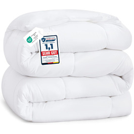 Біла зимова ковдра BEDSURE 220x240 см - тепла та товста ковдра для зими, 450gsm