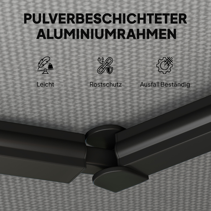 Розтяжна маркіза Gelenkarmmarkise 350 x 300 см, включаючи ручку та кріплення для стіни, кут регулюється