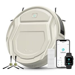 Робот-пилосос LEFANT M210P Champagnergrau - 2200Pa, 120хв, Wi-Fi, для килимів, шерсті тварин, твердих підлог