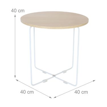 Relaxdays Додатковий столик у скандинавському стилі