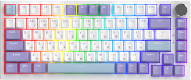 Дротова механічна клавіатура Ajazz AK820 Sea Salt Switch White (AK820-SS-PWB)