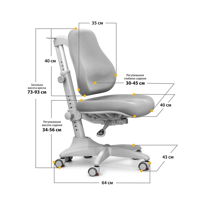 Крісло Mealux Match G gray base (арт.Y-528 G)