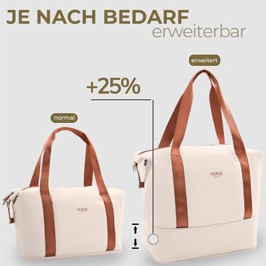 Набір валіз FERGÉ Milano 5-ти частинний (3 розміри) + сумочка для косметики + сумка для подорожей - чорний/бежево-коричневий