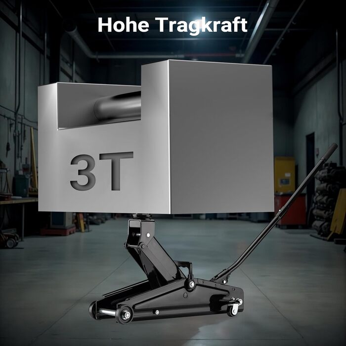 Гідравлічний домкрат Wiltec Rangierwagenheber 3т, 135-400 мм для авто, позашляховиків, кемперів