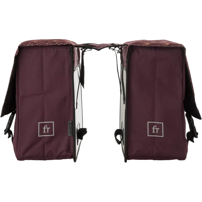 FAST RIDER Fastrider Nara Double Pannier Trend MIK (Deco Aubergine), FAST RIDER Fastrider Nara Double Pannier Trend MIK (Deco Aubergine)