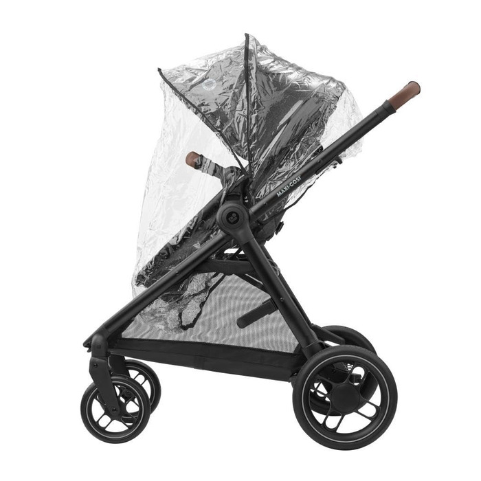 Дитяча коляска 3 в 1 Maxi-Cosi Zelia S Trio, сіра, 0-4 роки, до 22 кг, компактна, складна, з автокріслом CabrioFix i-Size, комплект з аксесуарами та пеленальною сумкою