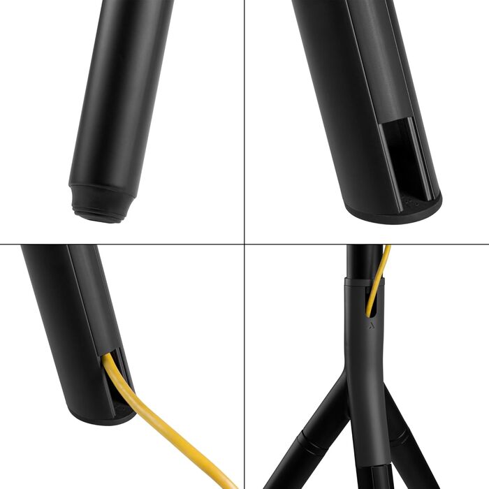 Кріплення для телевізора pro.tec Valle, до 65 дюймів, VESA 400x400, чорний металевий підставка