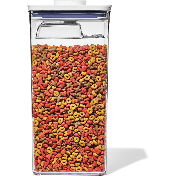OXO Good Grips Pet POP Контейнер для корму тварин – 4,2 л з лопаткою | Ідеально для собак до 1,8 кг або котів до 1,6 кг | Герметичний, BPA-free