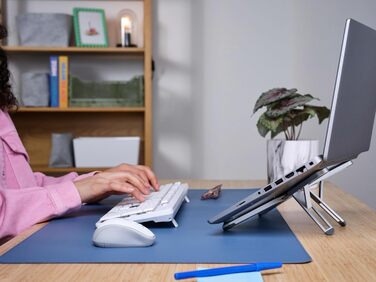 Підставка для ноутбука Trust Zeff, регульована висота, 16 дюймів, складна, чорна