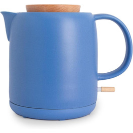 ЧАЙНИК КЕРАМІЧНИЙ/Керамічний чайник Міцний синій/керамічний корпус, нагрівається за 5 хвилин, ємність 1 л, автоматичне вимкнення, синій 1200 Вт