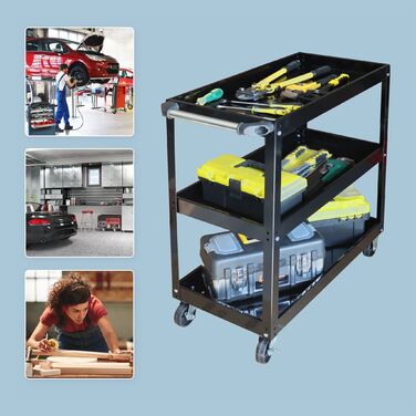 Робочий візок Relaxdays з 3 ящиками