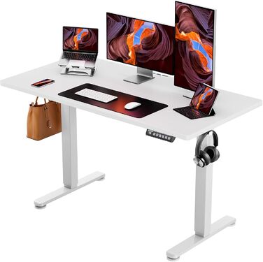 Електричний регульований стіл ErGear 120 x 60 см з пам'яттю, для дому та офісу, з кріпленням для монітора