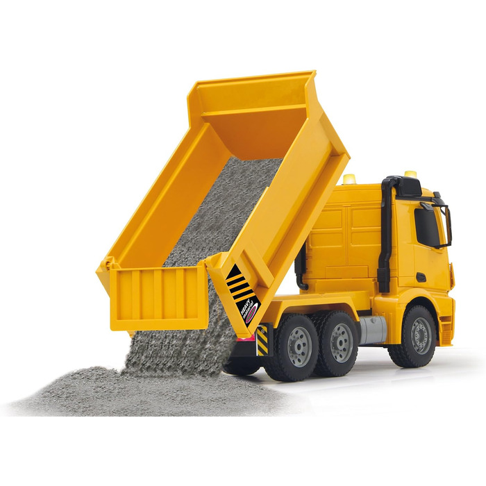 Екскаватор-самоскид JAMARA Mercedes-Benz Arocs 2.4 GHz з дистанційним керуванням, звук двигуна, світлодіоди, повний привід