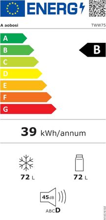 Компактний компресорний холодильник AAOBOSI Dual Zone 75L з Wi-Fi керуванням, USB-портом, 12/24/240V, -20°C до 20°C для авто, вантажівки, човна, кемпінгу