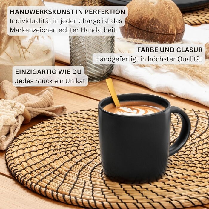 Набір посуду SÄNGER Madeira на 6 осіб, 30 предметів: тарілки, чашки, салатники, стеатовий фарфор, чорний, для мікрохвильовки та посудомийної машини | VALUE COLLECTION