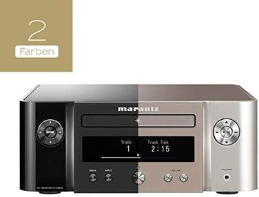 Система Marantz Melody X, програвач компакт-дисків, радіо DAB, потокове передавання, HEOS, Bluetooth, AirPlay 2, Alexa, Чорний