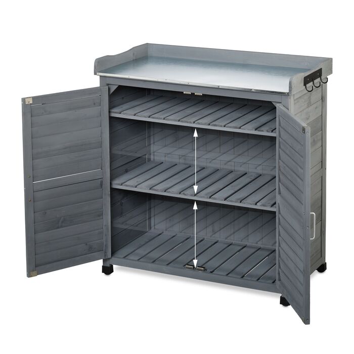 Стіл для рослин Relaxdays з нижньою полицею