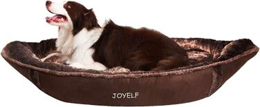 Середня ліжко для собак JOYELF з миючим покриттям Піратська плюшева ліжко для домашніх тварин з м'яким підігрівом для кішок або собак з дихаючим м'яким бавовною і скрипучими іграшками в подарунок (корабель, великий - 129x71 см)