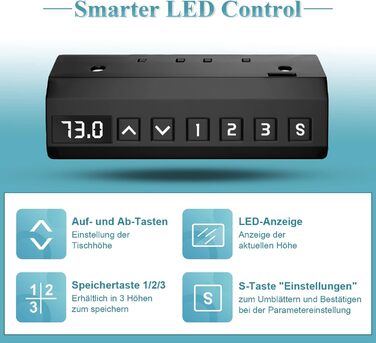 Електричний стіл Homall з регулюванням висоти, 2 мотори, підйом до 100 кг, телескопічний, пам'ять, захист від зіткнень, сірий