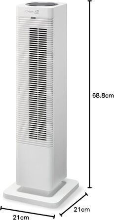 Обігрівач та вентилятор 2-в-1 Clean Air Optima CA-904G Smart: Потужність 1000/2000 Вт, цифровий термостат, осциляція 80º, для приміщень до 40 м²