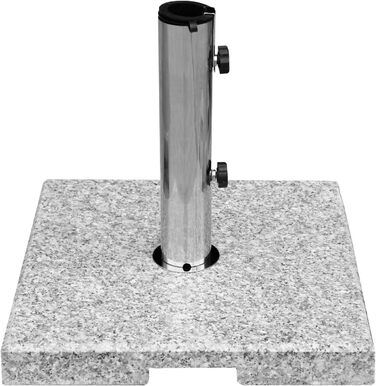 Підставка для парасольки Anndora Granit 25 кг, підставка для балкона, діаметр стієна до 48 мм (світло-сірий кут)