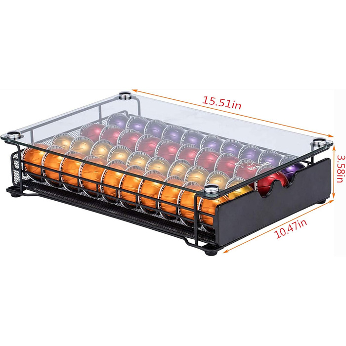 Тримач для капсул Vertuo Rice - органайзер для капсул Nespresso Vertuoline (40 капсул)