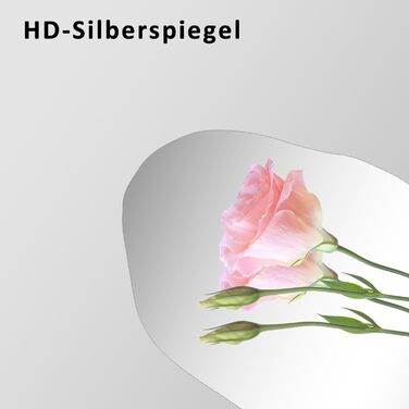 Дзеркало для ванної кімнати Boromal, чорне, 55x80 см, вертикальне/горизонтальне, для ванної, вітальні, гостьового WC