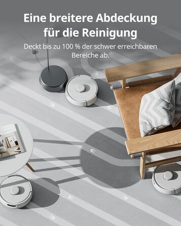 SwitchBot K10+ Pro Робот-пилосос з док-станцією для самостійного очищення, LiDAR-навігація, тиха робота 45dB, сумісний з Alexa