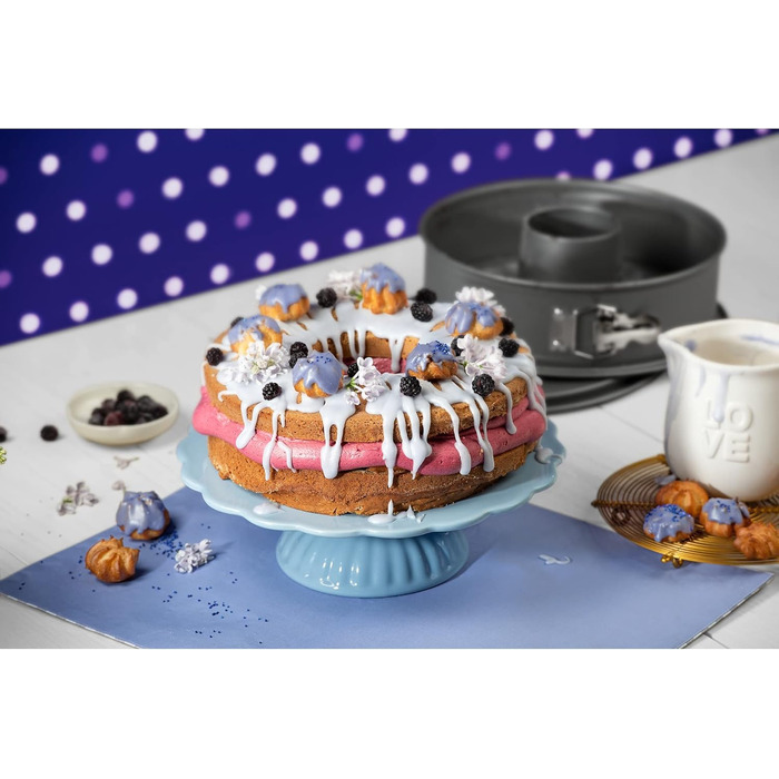 Форма для випічки Kaiser La Forme Springform 26 см, 2 дна, сіра, з антипригарним покриттям