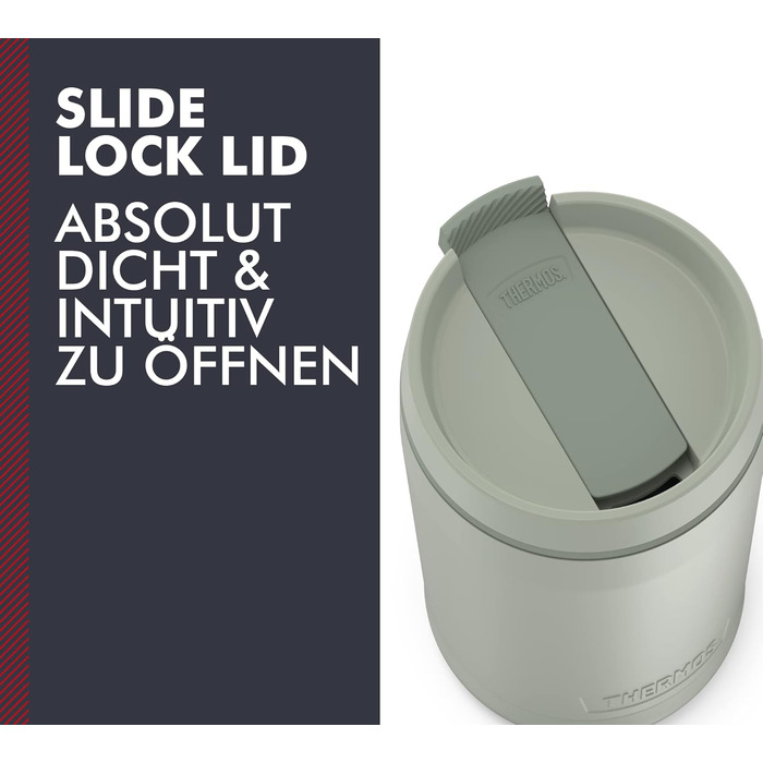 Термос GUARDIAN MUG 0,35 л, мат-зелений, ізолюючий термокружка з нержавіючої сталі з порошковим покриттям, сталевий термос, термокружка для кави на виніс, зручне використання, абсолютно герметична, придатна для миття в посудомийній машині 0,35Л Мат-зелени