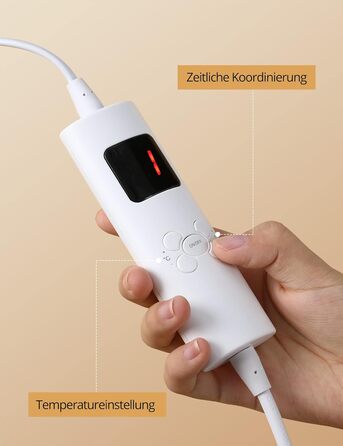 Електрична ковдра Evajoy з автовимкненням, 180x130 см, 7 режимів нагріву, таймер 9 годин, захист від перегріву, фланель, швидкий нагрів, пральна, для дому та офісу